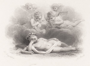 Art & Song steel engraving from 1867